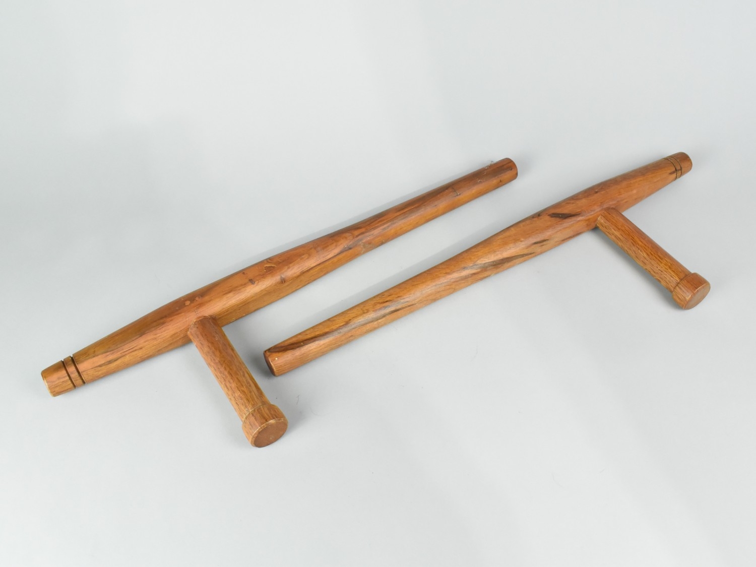 A Pair of Contemporary Japanese Wooden Tonfa (Martial Arts Weapons ...