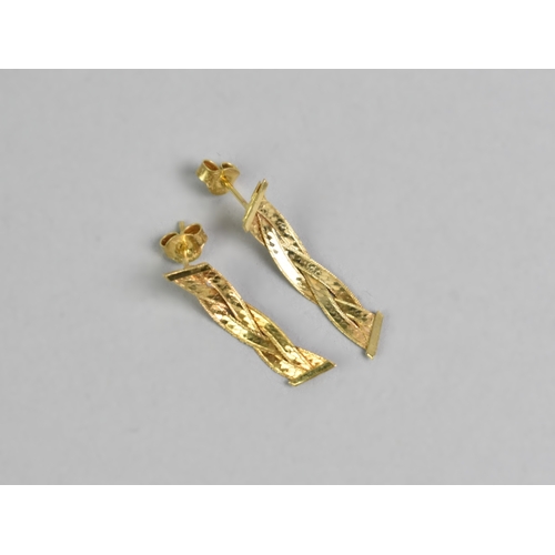 27 - A Suite of Italian 9ct Gold Jewellery to Comprise Six Row Plaited Necklace and Bracelet, 20.2gms tog... 