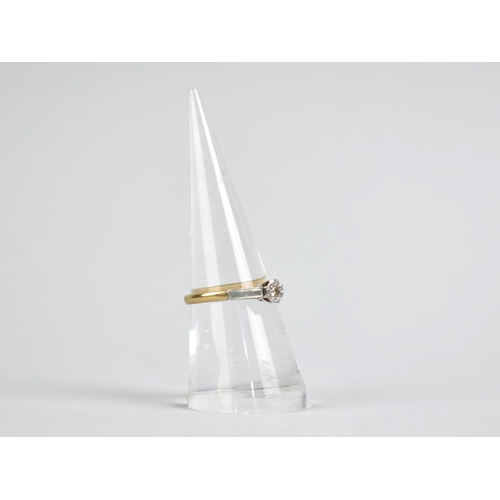 37 - A Collection of Three Gold Rings to include 18ct Gold Diamond and Sapphire Ring, Size L.5, 2.2gms, a... 