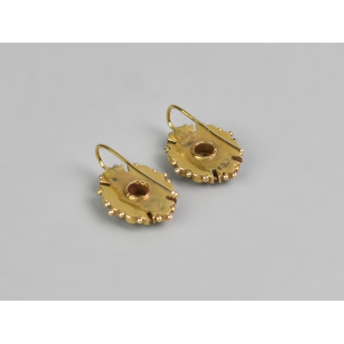 17 - A Boxed Suite of Late Victorian Etruscan Revival Jewellery to Comprise Large Oval Brooch with Centra... 