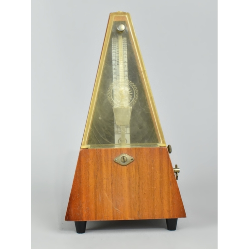 15 - A Late 20th Century Continental Clockwork Metronome, 23cms High