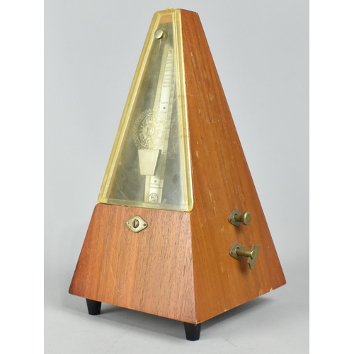 15 - A Late 20th Century Continental Clockwork Metronome, 23cms High