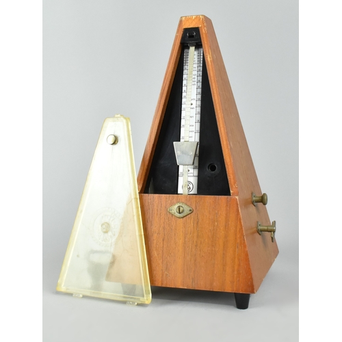 15 - A Late 20th Century Continental Clockwork Metronome, 23cms High