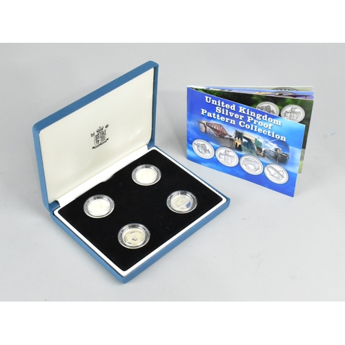 A Royal Mint Silver Coin Set, United Kingdom Silver Proof Pattern ...