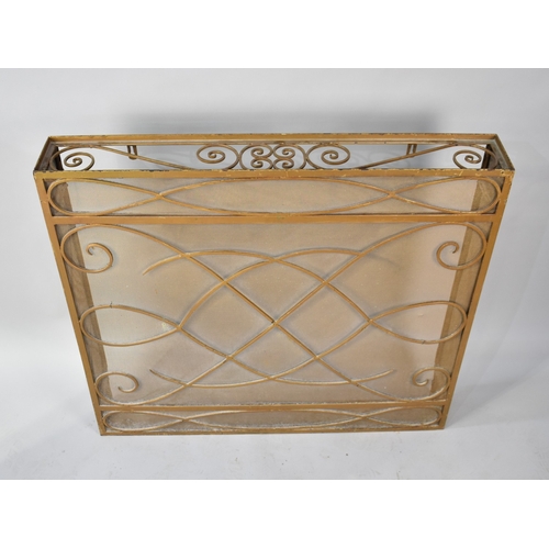 574 - A Modern Gilt Painted Metal Nursery Fire Guard, 92cms Wide and 83cms High
