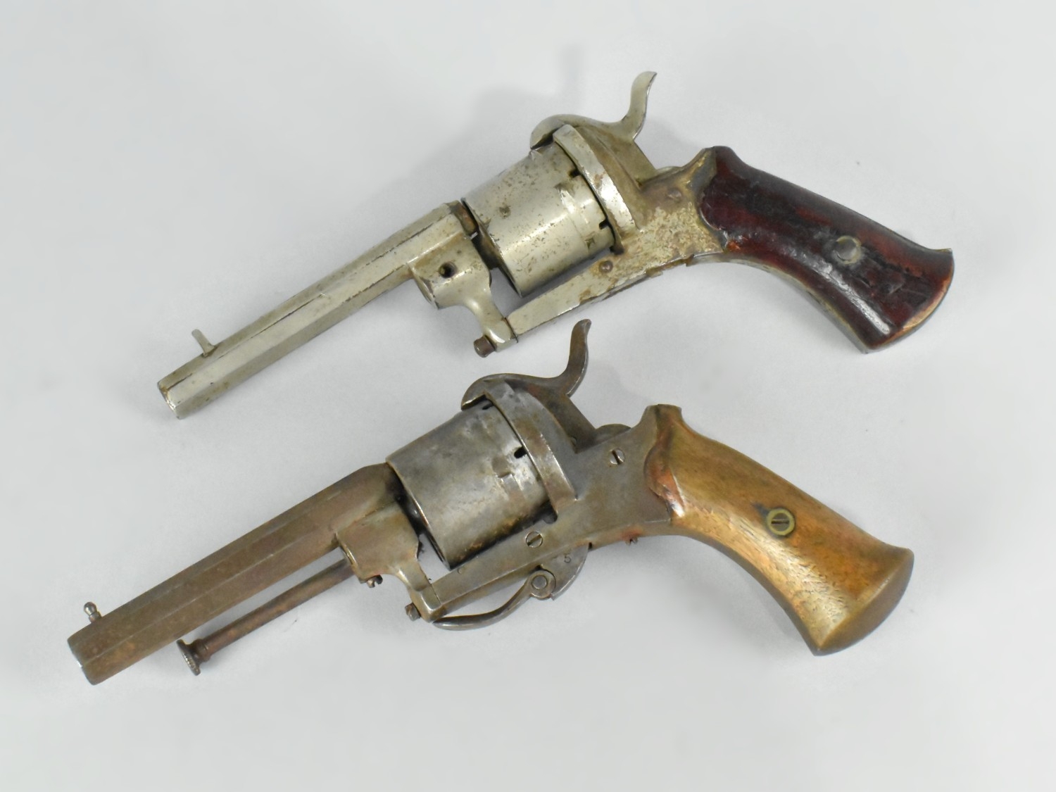 A Late 19th Century Belgian Six Shot Pinfire Pocket Revolver, with ...