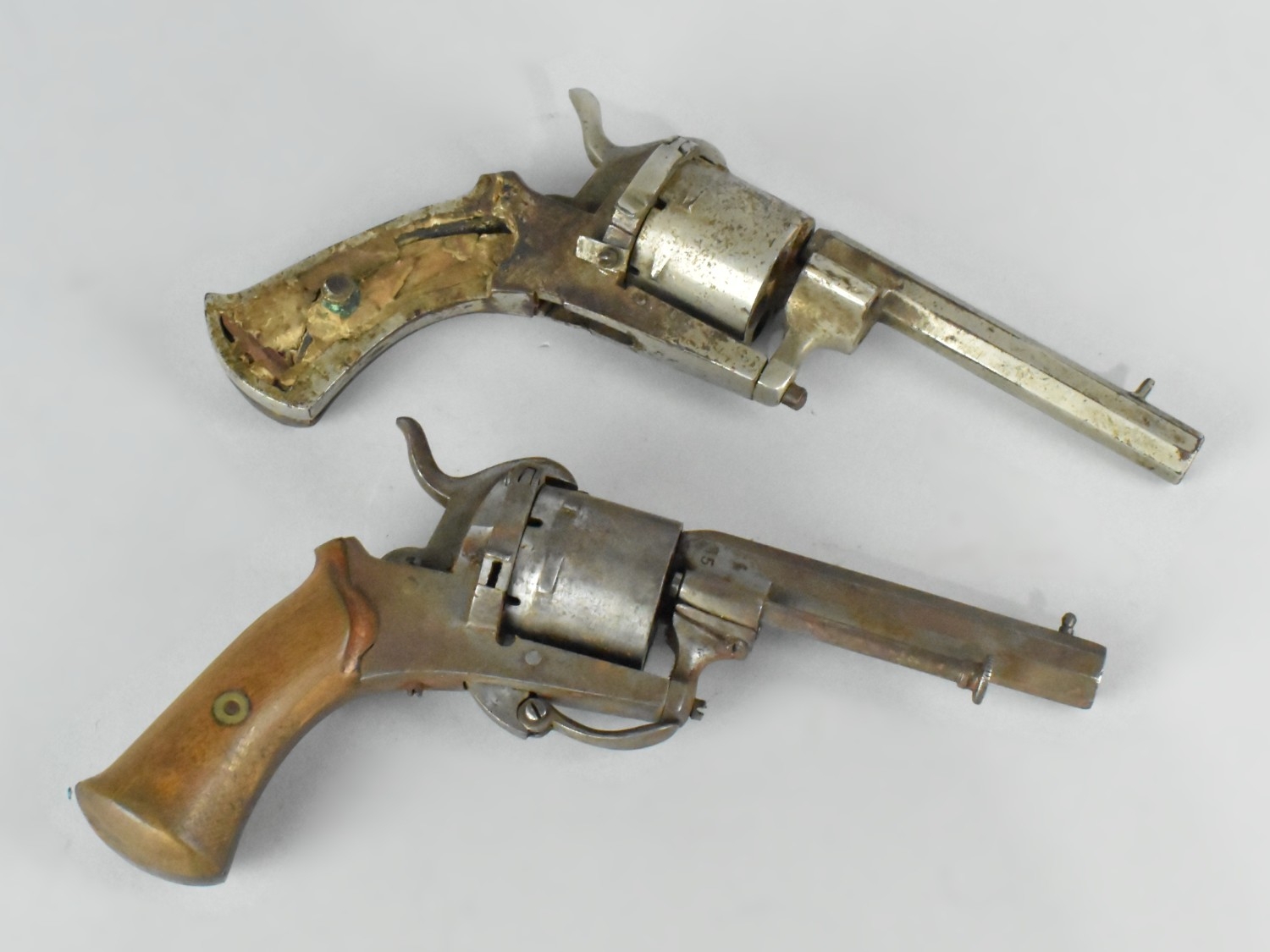 A Late 19th Century Belgian Six Shot Pinfire Pocket Revolver, with ...