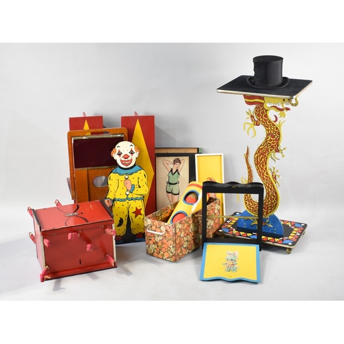 A Collection of Various Magicians Magic Stage Props and Tricks