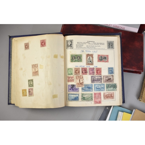 240 - A Collection of Four Vintage School Boy Stamp Albums together with Other Philatelic Accessories