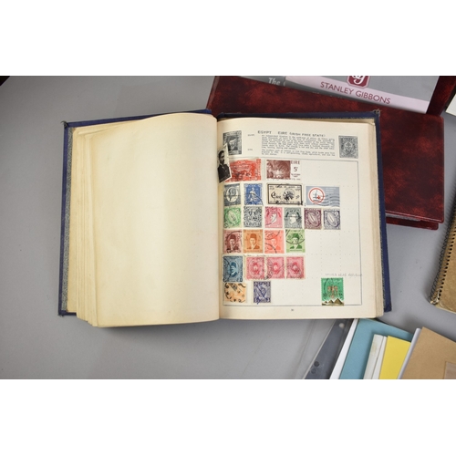 240 - A Collection of Four Vintage School Boy Stamp Albums together with Other Philatelic Accessories