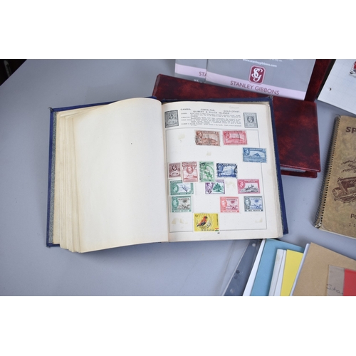 240 - A Collection of Four Vintage School Boy Stamp Albums together with Other Philatelic Accessories