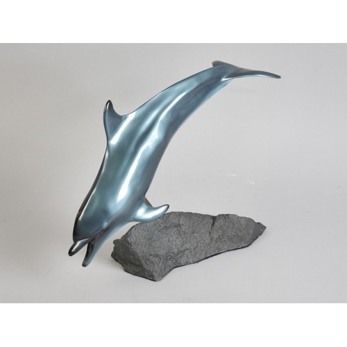 45 - A Contemporary Study of a Bottle Nose Dolphin, 21cms High