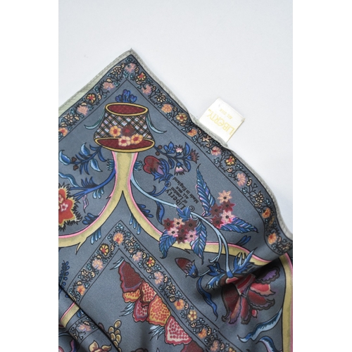 6 - Two Liberty Silk Scarves with One Original Cardboard Sleeve