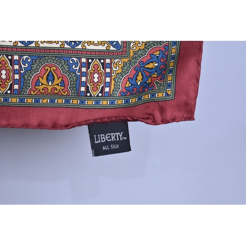 6 - Two Liberty Silk Scarves with One Original Cardboard Sleeve