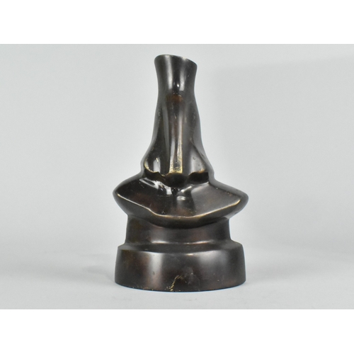 29 - A Vintage Patinated Bronze Stand or Glasses Holder After Salvador Dali, 15cms High