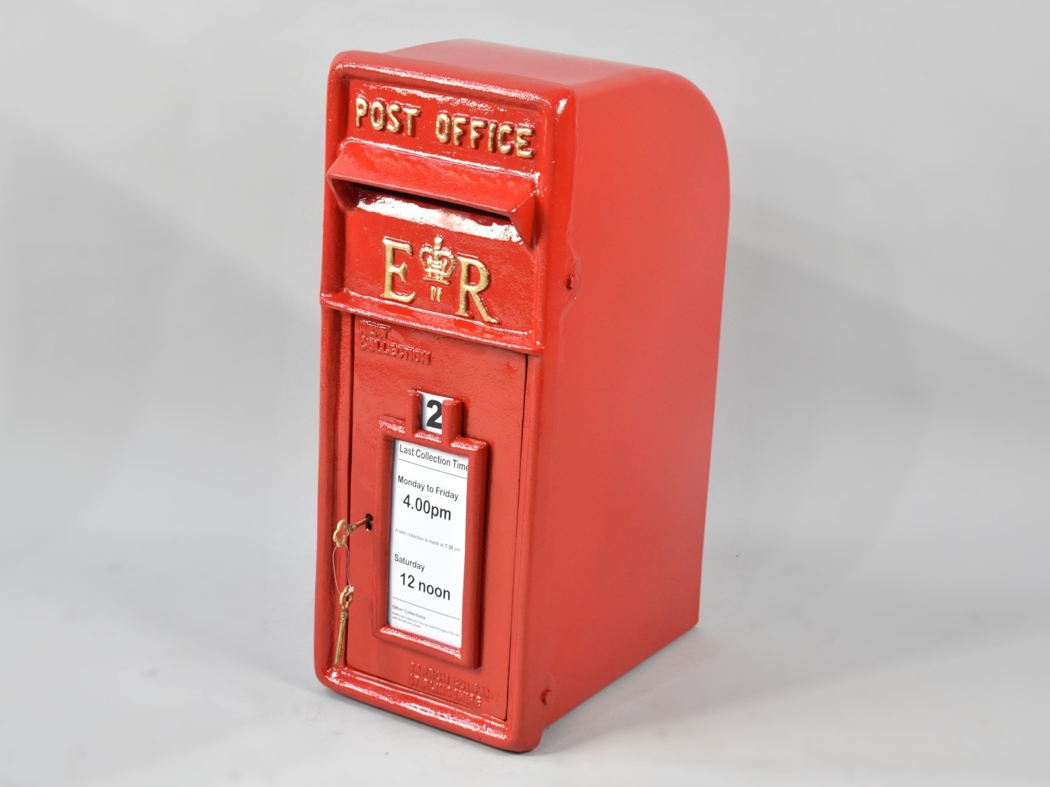 A Reproduction Cast Metal Post Box in the Form of a Mid 20th Century ...