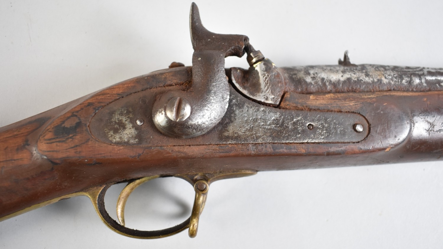 A 19th Century Indian Percussion Cap Musket with Brass Banding and ...
