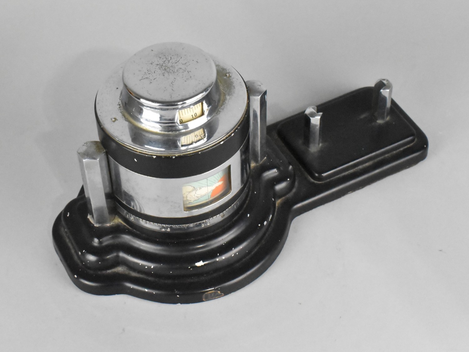 An Art Deco Desktop Unigraph Weather Barometer and Perpetual Calendar ...