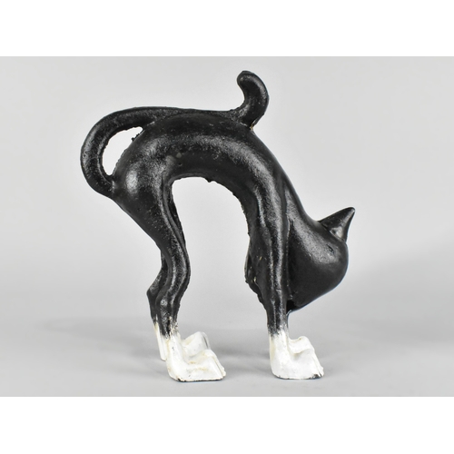 219 - A Reproduction Art Deco Cold Painted Cast Iron 