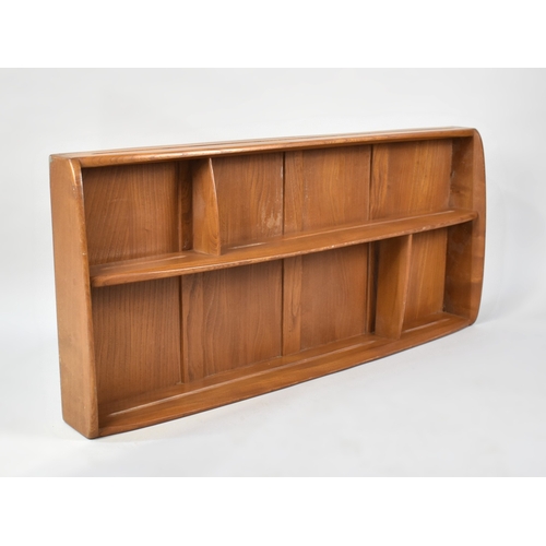 228 - An Ercol Plate Rack or Wall Shelf Unit, 105cms Wide and 49cms High