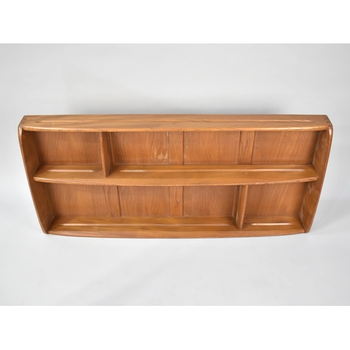 228 - An Ercol Plate Rack or Wall Shelf Unit, 105cms Wide and 49cms High
