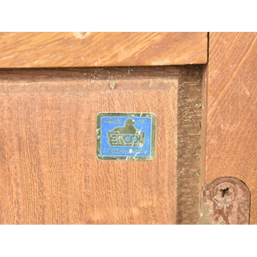 228 - An Ercol Plate Rack or Wall Shelf Unit, 105cms Wide and 49cms High