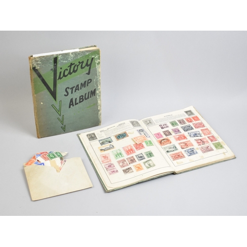 231 - Two Vintage Schoolboy Stamp Albums and Collection of Loose Stamps