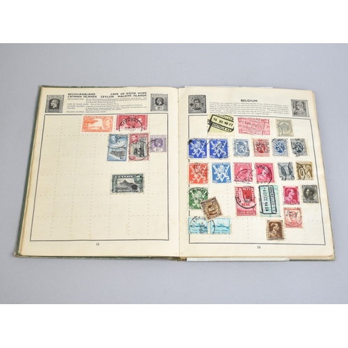 231 - Two Vintage Schoolboy Stamp Albums and Collection of Loose Stamps