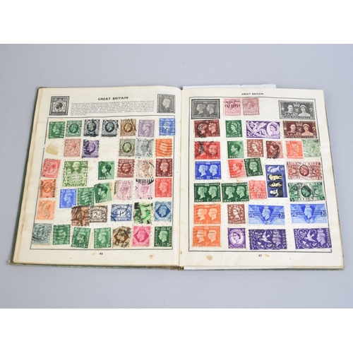 231 - Two Vintage Schoolboy Stamp Albums and Collection of Loose Stamps