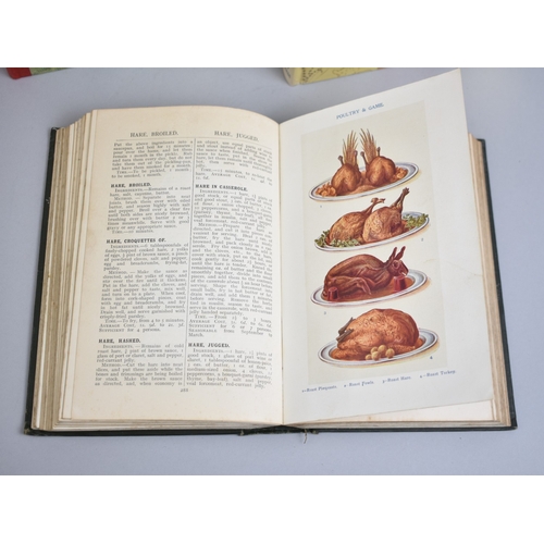 232 - Three Bound Volumes, Mrs Beeton's All About Cookery and Two Rupert Adventure Books