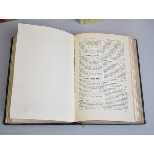 232 - Three Bound Volumes, Mrs Beeton's All About Cookery and Two Rupert Adventure Books