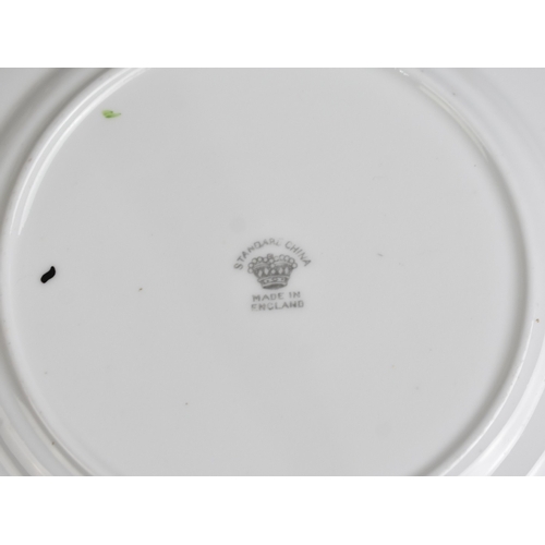 239 - A Part Hand Painted Art Deco Tea Set by Standard China