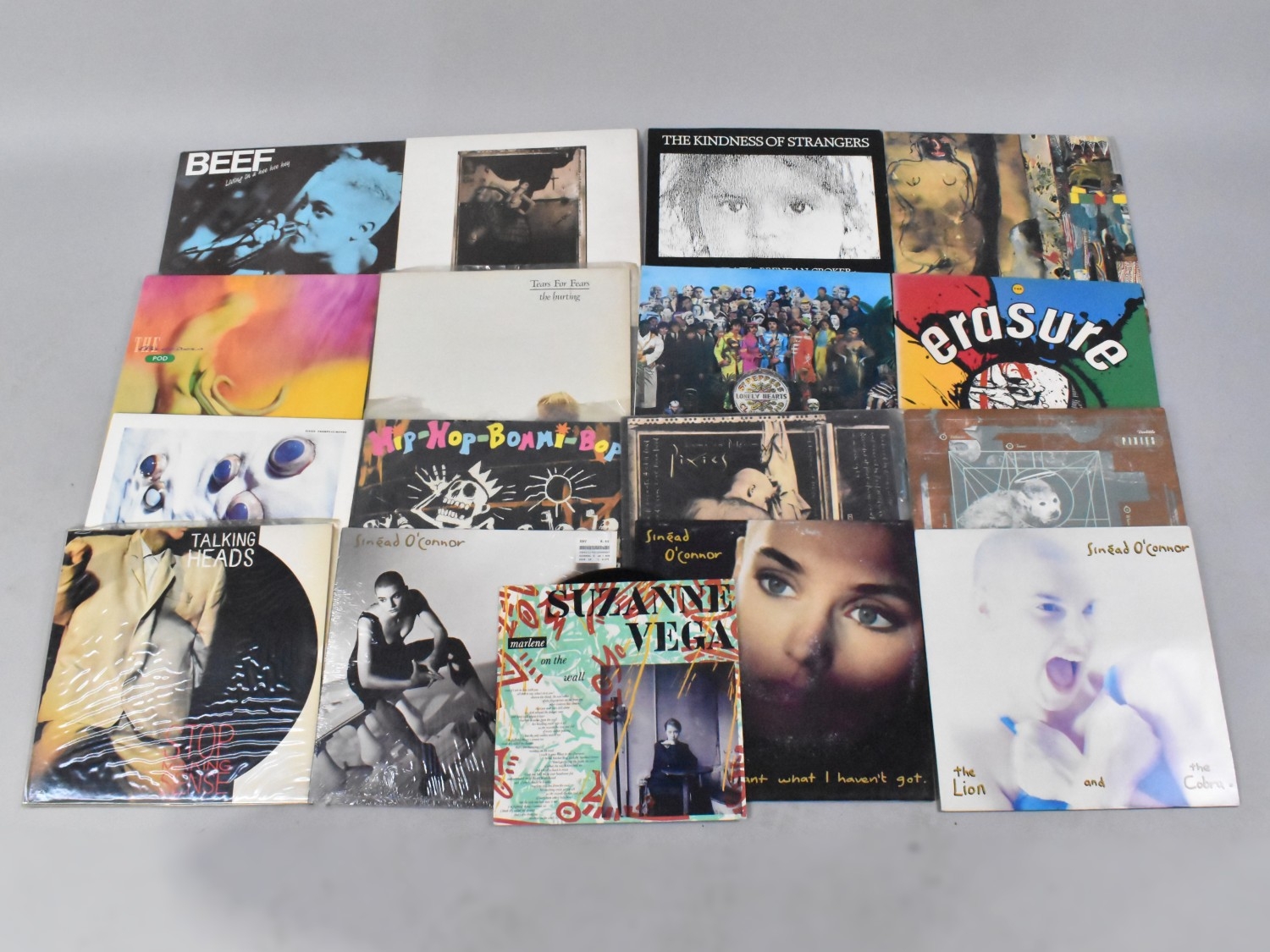 A Collection of Records to Include Sinead O'Connor, the Pixies, Talking ...