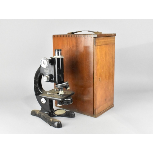 A Vintage Cased Monocular Microscope by Beck of London, Model Number 47 ...