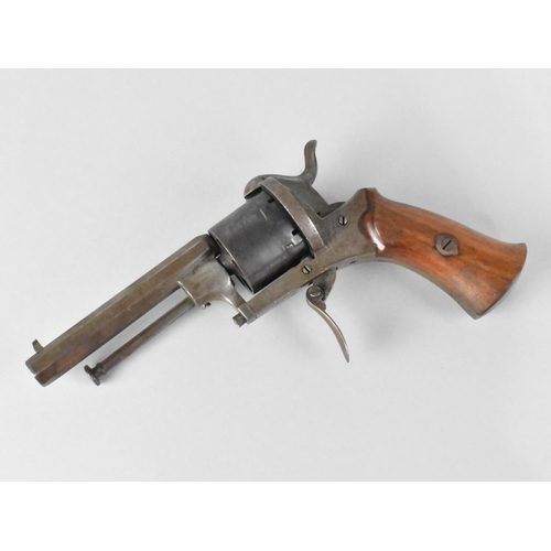 A 19th Century Belgian Rim Fire Six Shot Revolver with Folding Trigger ...