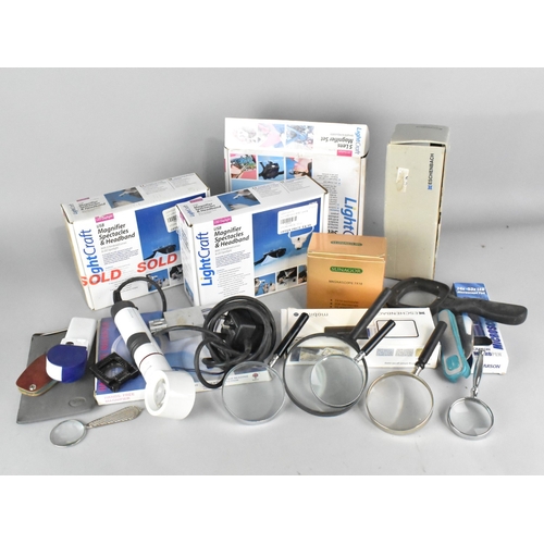 A Collection of Various Magnifiers etc