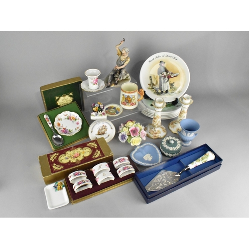 349 - A Collection of Various Ceramics to Comprise Wedgwood Jasperware, Wedgwood Series Plates, Royal Crow... 