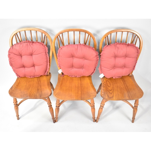 A Set of Six Walkers of Stokesley Windsor Style Dining Chairs to ...