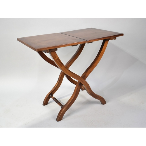 A Reproduction Folding Campaign Style Table, 82cms Wide
