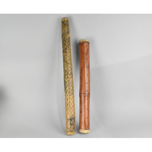184 - Two Tribal Rain Sticks
