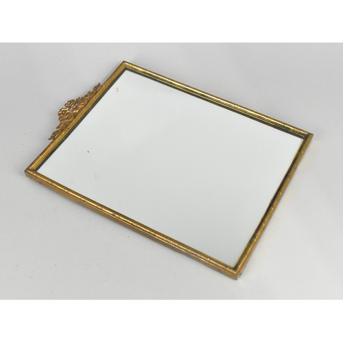 191 - A Small Gilt Framed Wall Hanging Mirror, 20x25cms