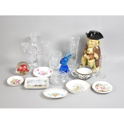 196 - A Collection of Ceramics and Glassware to Include Mintons Indian Tree Pattern Soup Cup, Controlled B... 