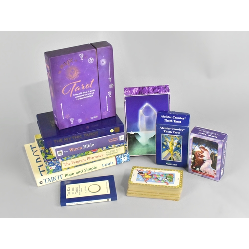 202 - A Collection of Books Relating to Tarot together with Tarot Cards