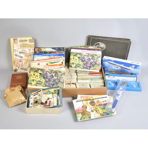 215 - A Large Collection of Tea Cards, Cigarette Cards, Tea Card Albums, Booklets, Wrist Watch Etc
