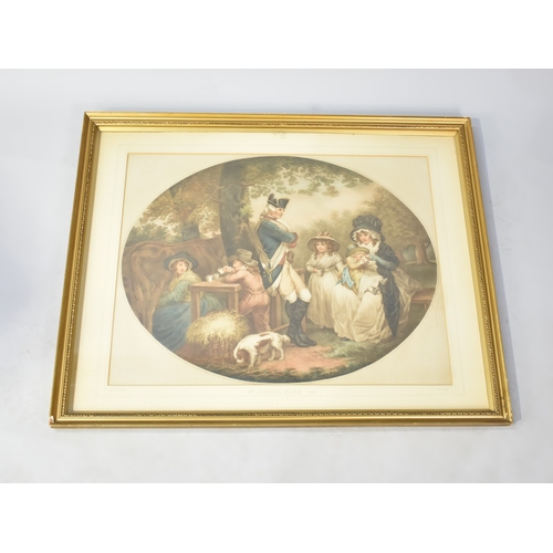 226 - A Large Gilt Framed George Morland Print. 