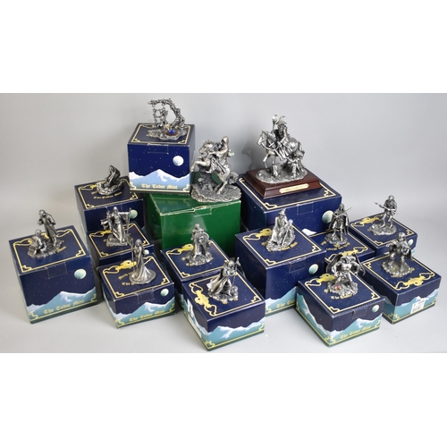 230 - A Collection of Fourteen Boxed The Tudor Mint 'Myth and Magic' Figures