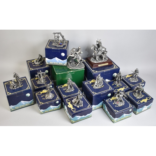 230 - A Collection of Fourteen Boxed The Tudor Mint 'Myth and Magic' Figures