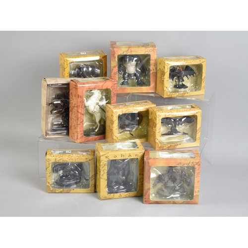 236 - A Large Collection of New Line Cinema Boxed Lord Of The Rings Figures and Fourteen Stands