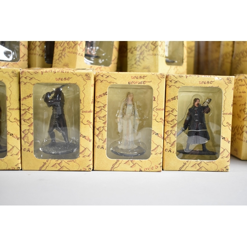 237 - A Large Collection of New Line Cinema Boxed Lord Of The Rings Figures and Fourteen Stands