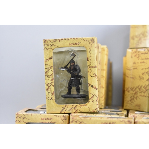 237 - A Large Collection of New Line Cinema Boxed Lord Of The Rings Figures and Fourteen Stands